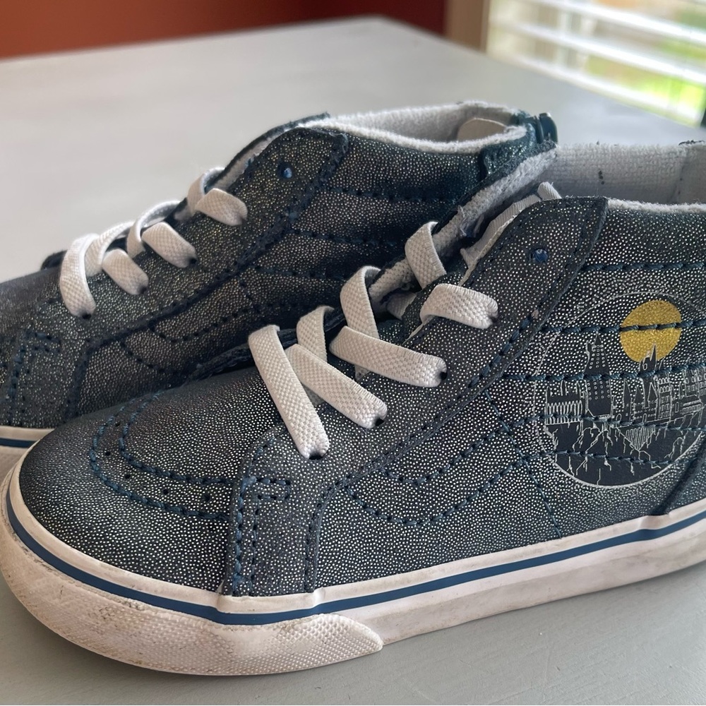 Vans X  Harry Potter Hogwarts Castle SK8-Hi Zip Sneakers Toddler Kids Size 8.5